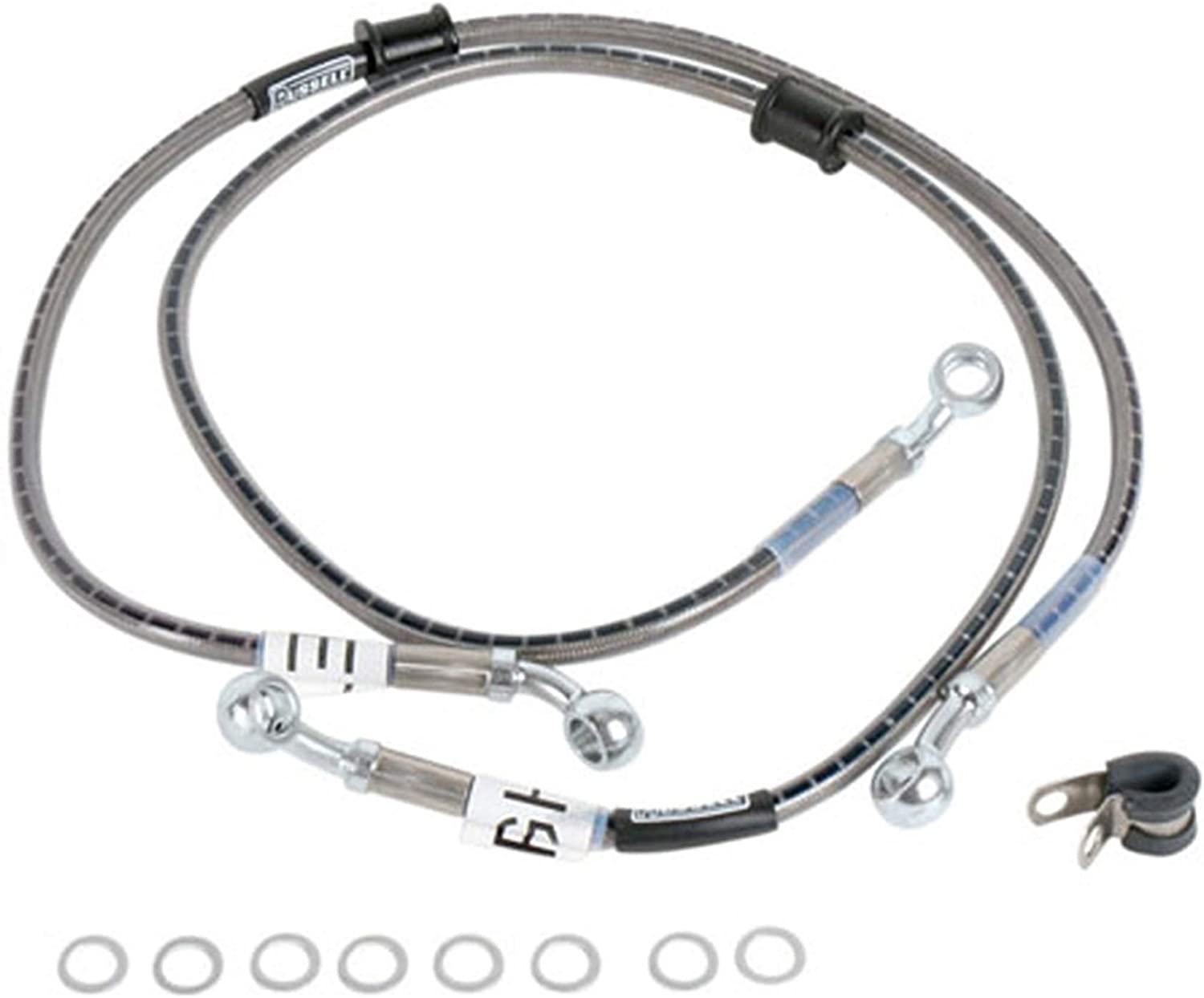 Cycleflex Brake Lines Two-Line Race Kit Fits 2007-2009 Kawasaki ZX1400 Ninja ZX-14