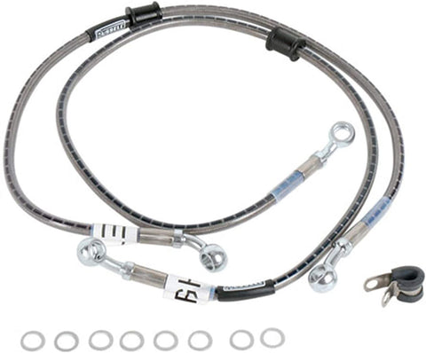 Cycleflex Brake Lines Two-Line Race Kit Fits 2007-2009 Kawasaki ZX1400 Ninja ZX-14