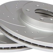 [Front + Rear Set] High Performance Brake Disc Rotors & Ceramic Pads for Honda Civic EX [2013-2015] ILX 2.0L Models [2014-2015]