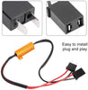 LED Decoders, 2Pcs Car LED Decoders for H7 Headlight Anti Hyper Flash No Error Load Resistor Wiring