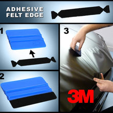 3M 1080 Black Carbon Fiber 1ft x 5ft Vinyl Car Wrap Tool Kit