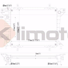 Klimoto Radiator | fits Volvo C70 V70 98-04 S70 98-00 2.3L 2.4L L5 | Replaces VO3010102 VO3010108 86014511 86037678