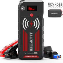 Beatit BT-G18 2000A Peak 21000mAh 12V Portable Car Jump Starter (up to 8.0L Gas and 8.0L Diesel) Auto Battery Booster With Smart Jumper Cables Wireless Charger
