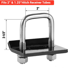 CZC AUTO Hitch Tightener 304 Stainless Steel Heavy Duty Anti-Rattle Stabilizer for1.25 2 Inch Hitch, Rust-Free Lock Down Hitch Stabilizer for Hitch Tray Cargo Carrier Bike Rack Trailer Ball Mount