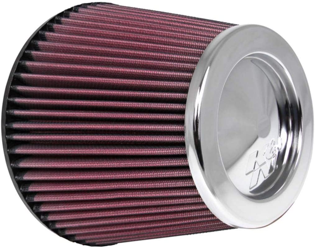 K&N Universal Clamp-On Air Filter: High Performance, Premium, Washable, Replacement Filter: Flange Diameter: 6 In, Filter Height: 6 In, Flange Length: 0.625 In, Shape: Round Tapered, RF-1043