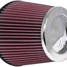 K&N Universal Clamp-On Air Filter: High Performance, Premium, Washable, Replacement Filter: Flange Diameter: 6 In, Filter Height: 6 In, Flange Length: 0.625 In, Shape: Round Tapered, RF-1043