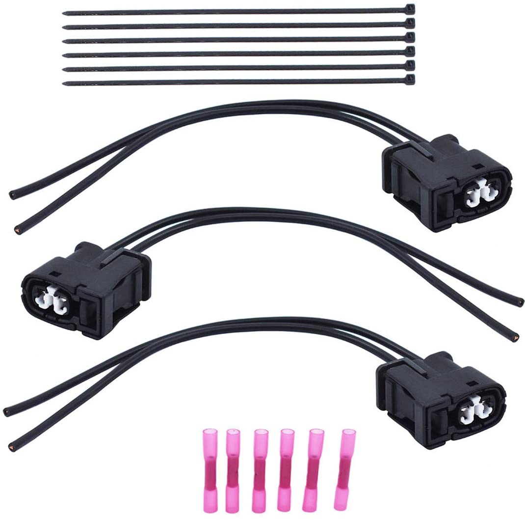 WFLNHB 3 Pcs Ignition Coil Connector Plug with Wires fit for Toyota Lexus is300 GS300 SC300