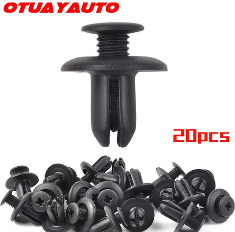 OTUAYAUTO Retainer Clips, Plastic Rivet Fastener Fender Liner Clip for Hyundai, 2003-2014 Mazda 6/Mazda 3,OEM# B092-51-833, B09251833