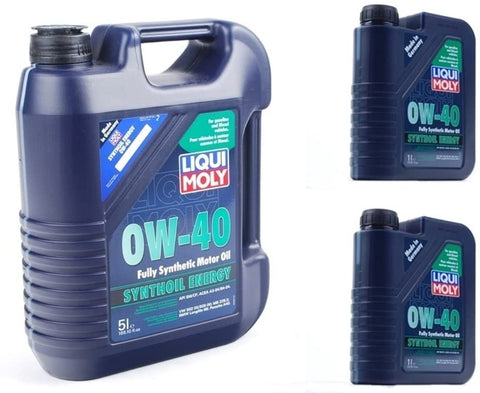 Liqui Moly0W-40 Full Synthetic Motor Oil 1-5 Liter Jug 2050 +2-1 Liter Jugs 2049 7 Liters Total