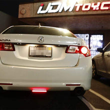 iJDMTOY (1) Universal Fit Brilliant Red 24-SMD LED Light Bar For Car As Rear Fog Light or 3rd Brake Tail Lamp