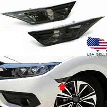 Overun Smoked Front Bumper Reflector Side Marker Lights Lamps Houseing ONLY No Bulbs Designed for 2016-2020 Civic