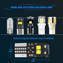Marsauto 194 LED Bulbs T10 168 192 2825 W5W 2835SMD Chipsets 400LM 6000K 7000K LED Replacement for 12V Car Interior Dome Map Door Courtesy Trunk License Plate Light Bulb