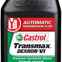 Castrol 6822 Transmax Dexron VI ATF, 1 Quart, Pack of 6