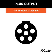 CURT 58080 Trailer-Side 6-Pin Round Wiring Harness Plug