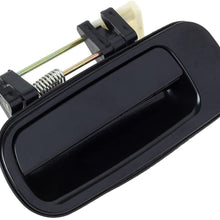 AUTEX 4pcs Black Exterior Outer Door Handle Compatible with Toyota Camry 1993 1994 1995 1996 Front Rear Left Right (Passenger Driver Side)