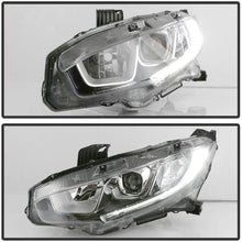 ACANII - For [Halogen Model] 2016-2020 Honda Civic LED DRL Projector Headlights Headlamps Pair Driver & Passenger Side