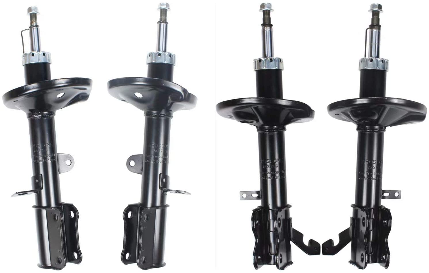 Set of 4 Front+Rear Strut Shock Absorber Kit Compatible with Corolla Chevy Geo Prizm,100% Brand New in Factory Original Condition