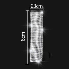 MIGHTYDUTY 2 pcs Car Seat Belt Covers with Crystal Diamond, Bling Rhinestone Leather Handcraft Car Accessories for Most Models
