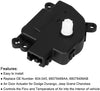 HVAC Blend Door Actuator Replaces 604-045 68079488AA 68079488AB for 2011 2012 2013 Dodge Durango & Jeep Grand Cherokee