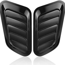 Cartey 1 Pair ABS Car Universal Decorative Intake Scoops Turbo Bonnet Vent Cover Hood Auto Accessory