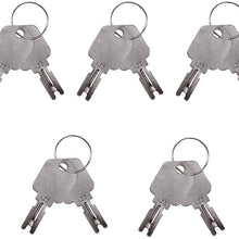 Weelparz Forklift Key 1430 166 For Hyster Heavy Equipment Daewoo Yale JLG Gradall Gehl Crown Construction Ignition Key Set (10 Keys)