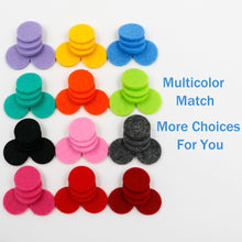 RoyAroma 22mm Replacement Refill Pads(60PCS) for 30mm Stainless Steel Essential Oil Diffuser Necklace Pendant Locket Car Diffuser-12 Colors, 6/7 Inch Diameter