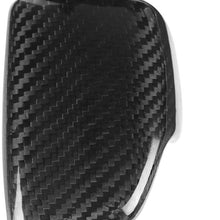 Gear Shift Knob Frame, Carbon Fiber Car Gear Shift Knob Head Cover Trim for A4 S4 RS4 B9 A5 S5 RS5 Q5 Q7