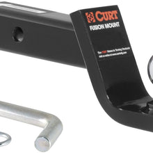 CURT 45154 Fusion Trailer Hitch Mount with 2-Inch Ball & Pin, Fits 2-In Receiver, 7,500 lbs, 4-Inch Drop