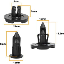 uxcell 30 Pcs 8mm Hole Retainer Clips- Plastic Drive Rivets Mud Flaps Bumper Fender Push Clips for Nissan
