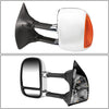 DNA Motoring TWM-004-T666-CH-AM+DM-SY-022 Pair of Towing Side Mirrors + Blind Spot Mirrors