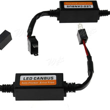 2Pcs H7 LED Headlight Canbus Error Free Warning Resistor Decoder Anti Flicker
