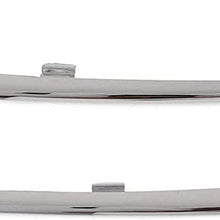 Bumper Trim Set of 2 Compatible with MERCEDES BENZ C300 2015-2016 Front Right Side and Left Side Outer Lower Chr