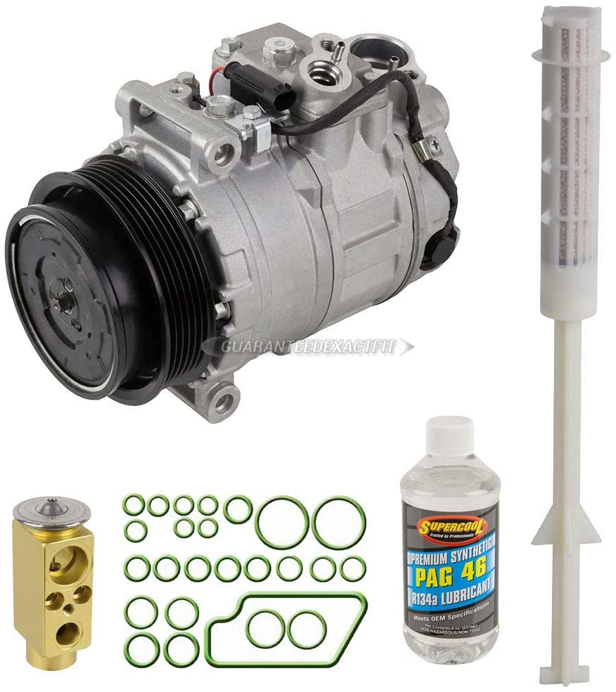 For Mercedes C320 SLK55 SLK350 SLK300 SLK280 AC Compressor w/A/C RepairKit - BuyAutoParts 60-80440RK New