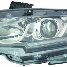 For Honda Civic Sedan/Coupe 2016 Headlight Assembly Halogen EX/EX-L.T/LX Driver Side (DOT Certified) HO2502173N