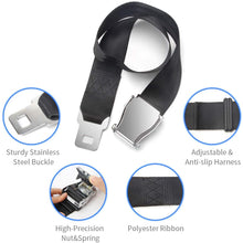 Coolrunner Adjustable 7-32" Airplane Seatbelt Extender - FITS All Airlines - Free Carrying Case