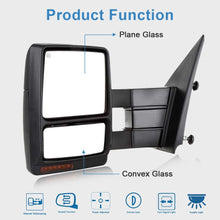 ECCPP Towing Mirrors for 2007-2014 for Ford F150 Truck Power Heated Turn Signal Puddle Light Pickup Mirrors