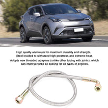 Suuonee Oil Feed Lines Turbo,24in T3/T4 Turbo Oil Feed Line AN4 Port Kit Fit for Toyota/Nissan