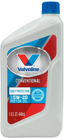 Valvoline 5W-20 Premium Conventional Motor Oil - 1qt (Case of 12) (797974-12PK)