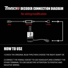 Niome 2Pcs H4 LED Canbus Warning Error Free Decoder Canceller Capacitor Anti Flicker Resistor Harness High Low Beam Headlight Relay Adapter