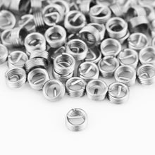 Stainless Steel Wire Screw Sleeve, 100pcs Stainless Steel Coiled Wire Helical Screw Thread Inserts M3 x 0.5 x 1D Length Wear-Resistance