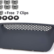 G-PLUS 1 Set Front Hood Scoop Molding Bezel Compatible for Dodge 2004-2005 Ram 1500 SRT (4 Retainer Nuts 7 Clips Included) Black