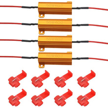 MOFANS 4pcs 12V 50W 6-ohm Led Load Resistor Indicator Flash Rate Relay Bulbs Ballast