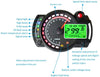XinQuan Wang Motorcycle Digital LCD Gauge Speedometer Dashboard Odometer Tachometer Motorbike Moto Fuel Level Speed Instrument Auto Gauge