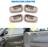 NPAUTO Interior Front Rear Door Handles Driver Passenger Side Pair for 1998 1999 2000 2001 2002 Toyota Corolla Chevy Prizm Manual Lock Beige/Tan
