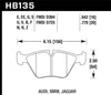 Hawk Performance HB135B.760 Disc Brake Pad HPS 5.0 w/0.760 Thickness Disc Brake Pad