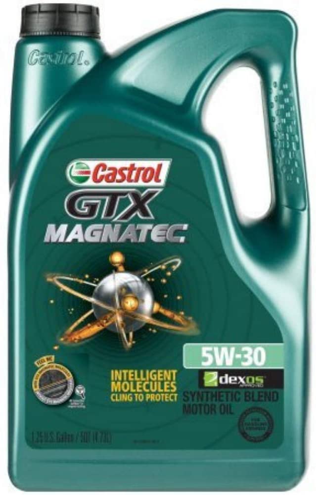 PACK OF 2 - Castrol GTX MAGNATEC 5W-30 Full Synthetic Motor Oil, 5 QT