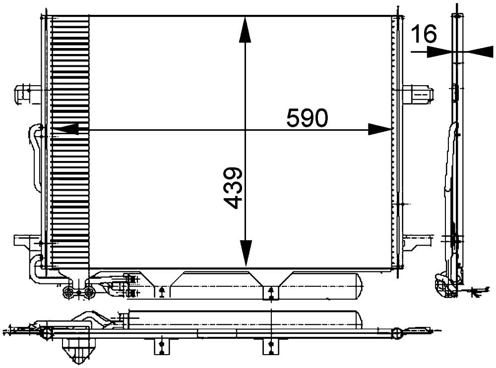 MAHLE Behr AC 318 000P A/C Condenser