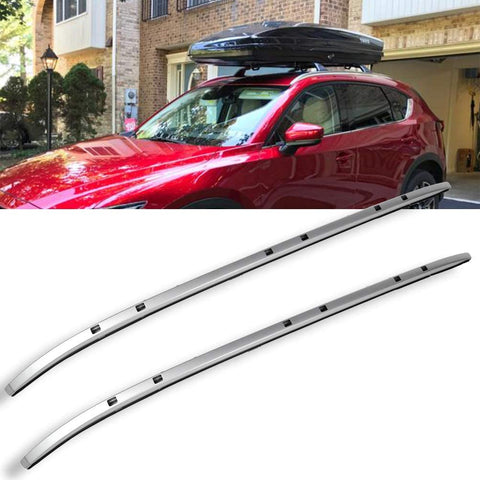 OCPTY Top Rails Roof Rack Fit For Mazda CX-5 2017-2019 Luggage Racks Rooftop Cargo Carrier Bag Luggage Kayak Canoe Bike Snowboard Skiboard