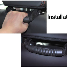 VXAR Grab Handle Rear Seat Passenger for Jeep Auto Car Black 2P