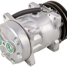 Secondary AC Compressor & 132mm A/C Clutch For Dodge Freightliner Mercedes Sprinter Van Replaces Sanden SD7H15 FLX 4434 - BuyAutoParts 60-02050NA NEW